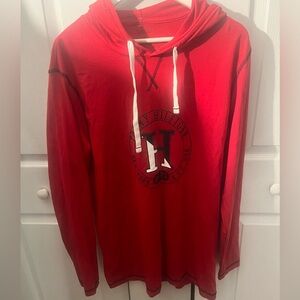 TOMMY HILFIGER  red hooded shift size XL MEN